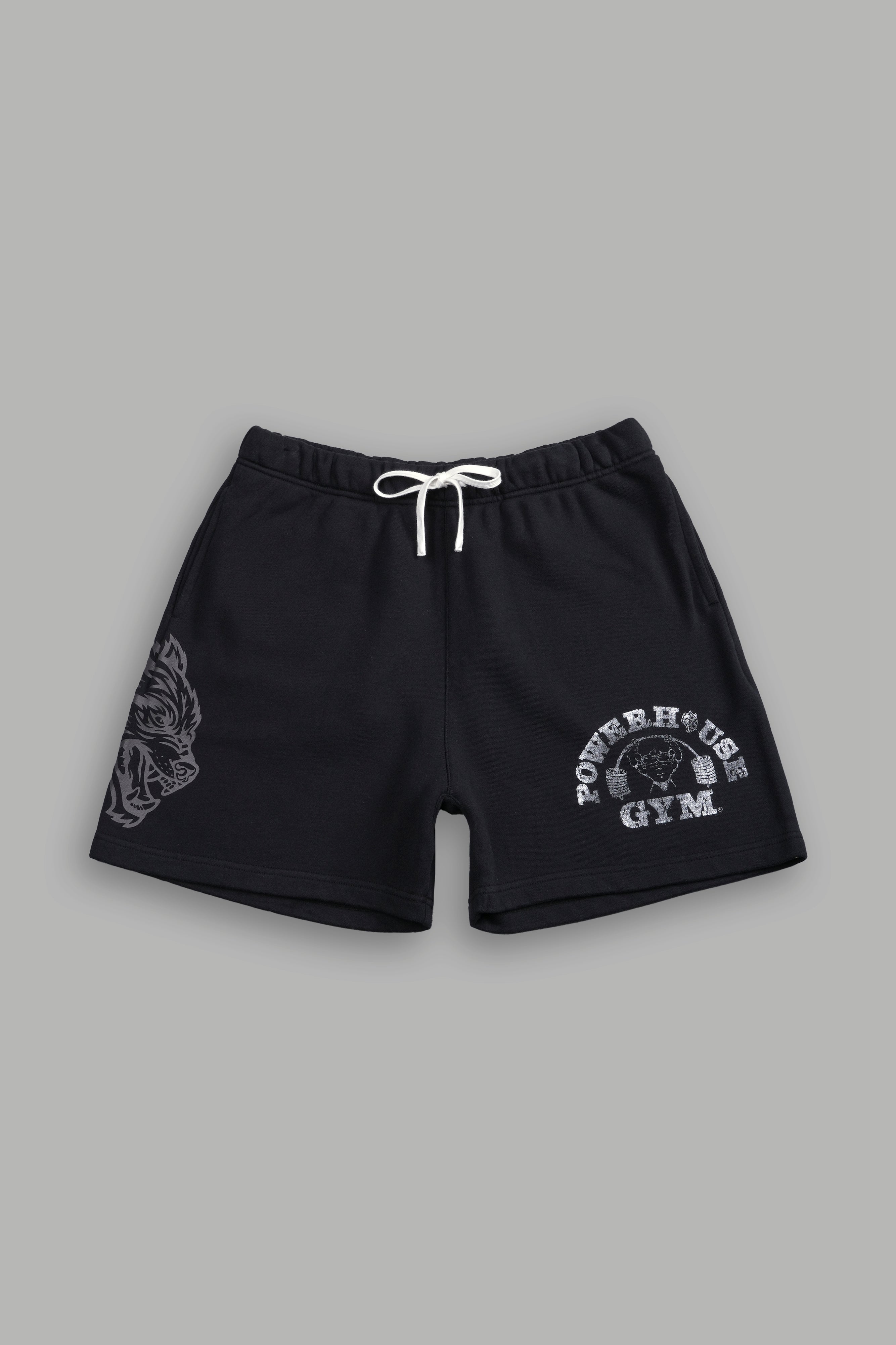 Wolves House Post Lounge Sweat Shorts in Black