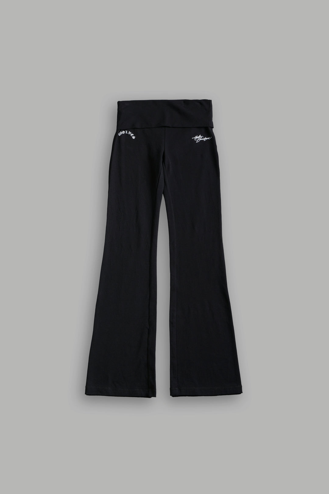 Harley Wolves Romy Foldover Pants in Black