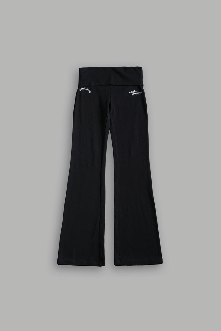 Harley Wolves Romy Foldover Pants in Black