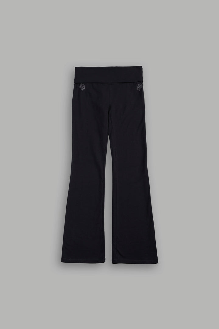 Dual Romy Foldover Pants In Black