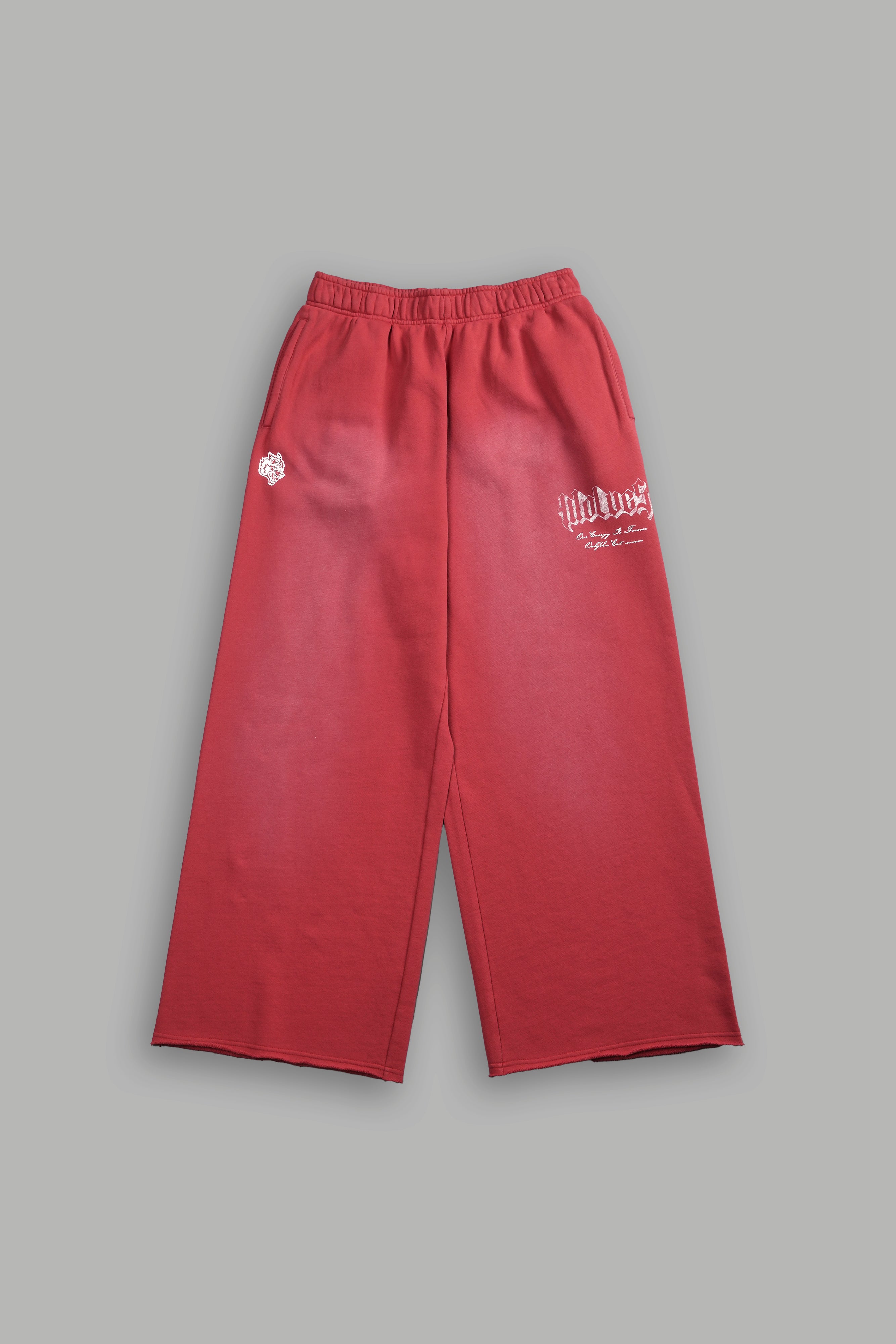 Her Darcness Durst Sweats V2 in Roman Red Tonal Sun Fade