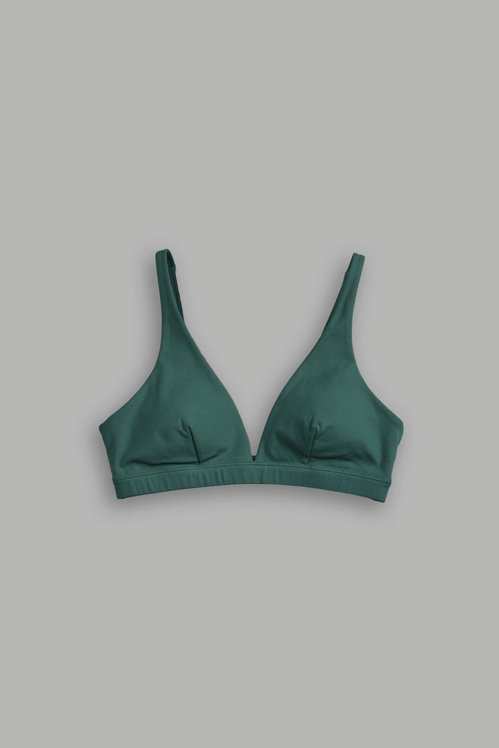 Chopper V Sports Bra in Hunter Green