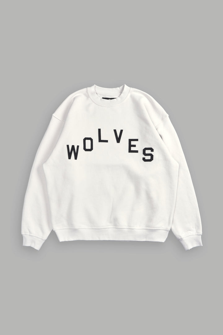 Wolves Pyramid London Crewneck in Stone