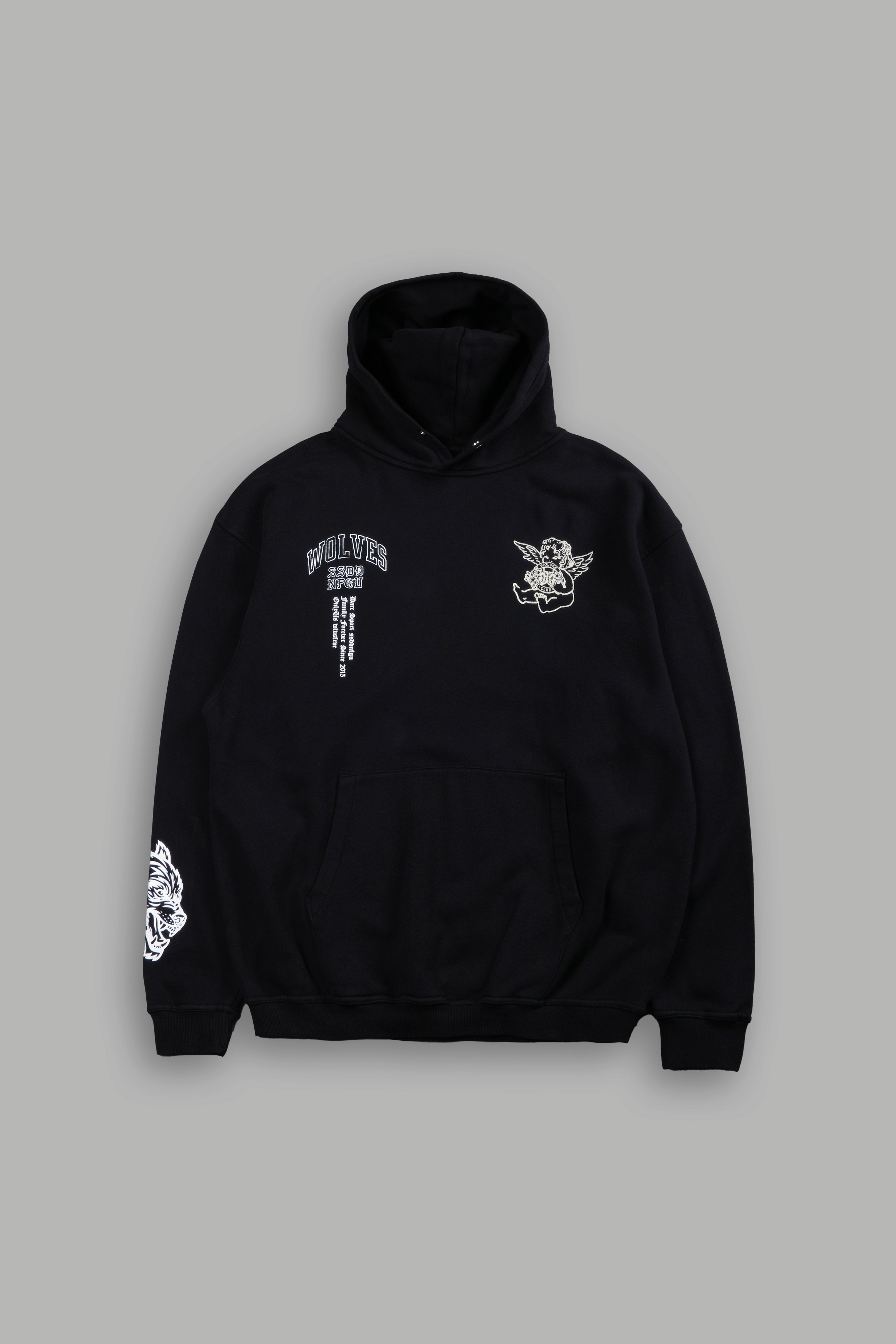 Wolves Club Cherub Pierce Hoodie in Black – DarcSport