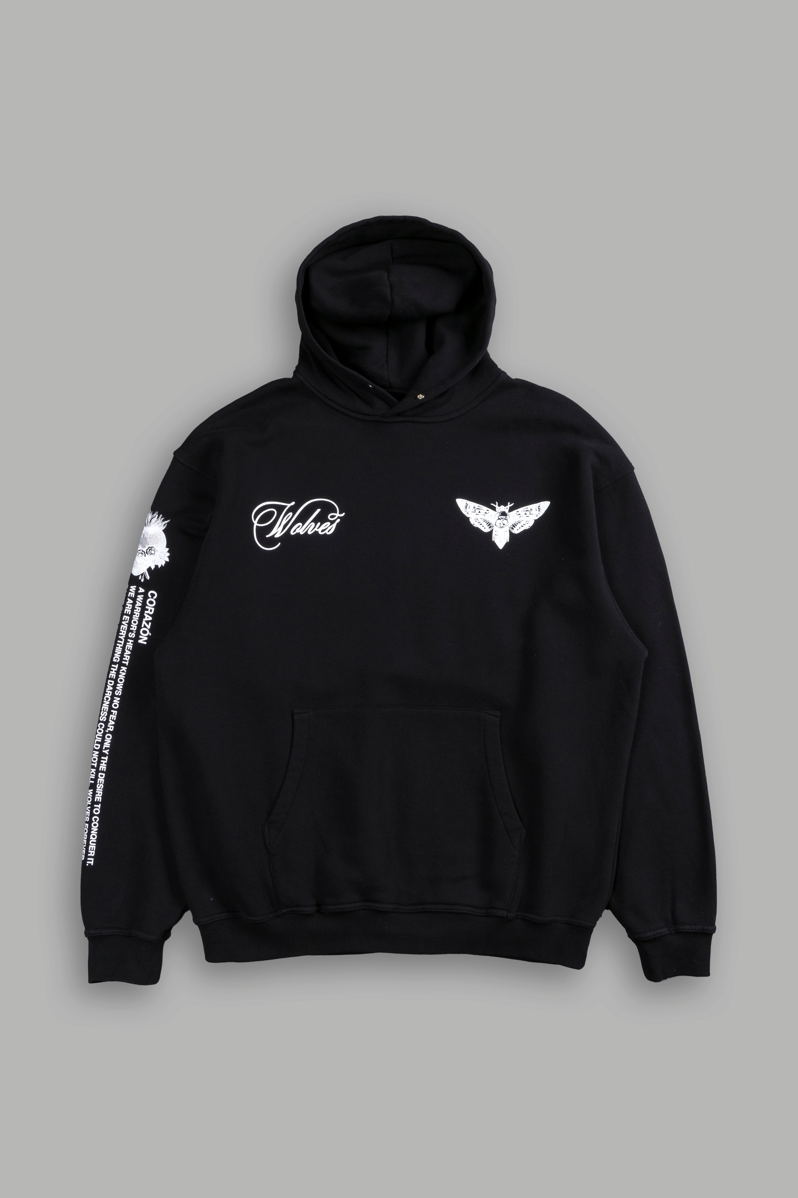 (1 OF 500) Bravery "Pierce" Hoodie in Black/White