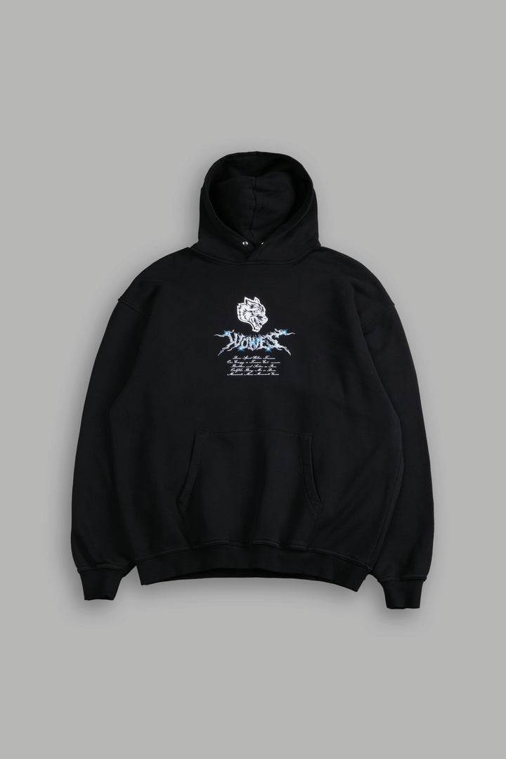 Iron Moth "Pierce" Hoodie in Black