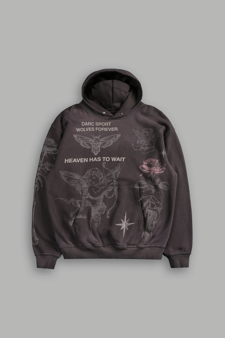 Sacred Flash "Pierce" Hoodie in Darc Brown Drift Wash