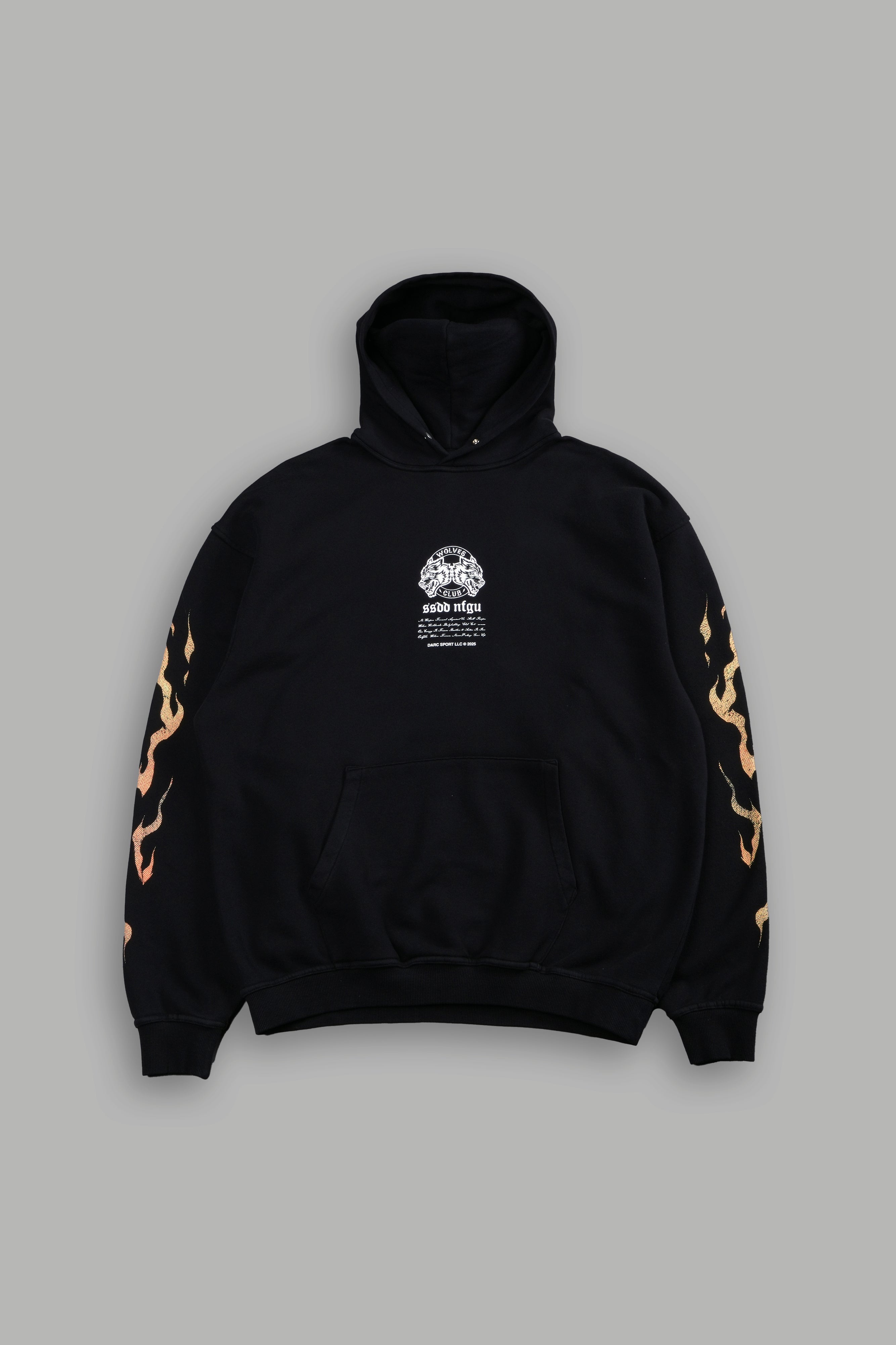 Death Face "Pierce" Hoodie in Black