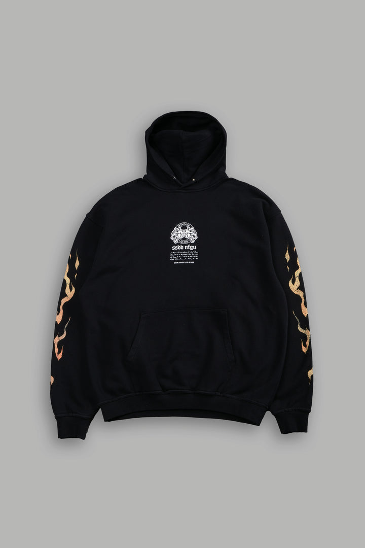 Death Face "Pierce" Hoodie in Black