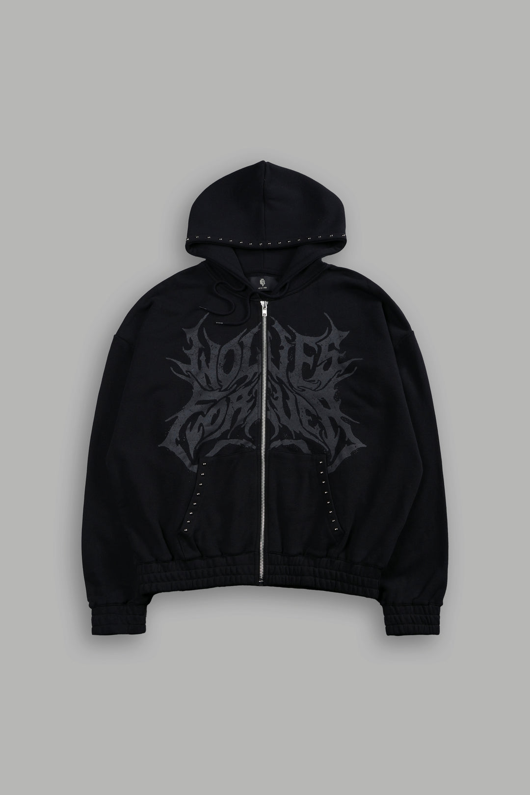 Mourning Star "Chambers" Zip Hoodie in Black