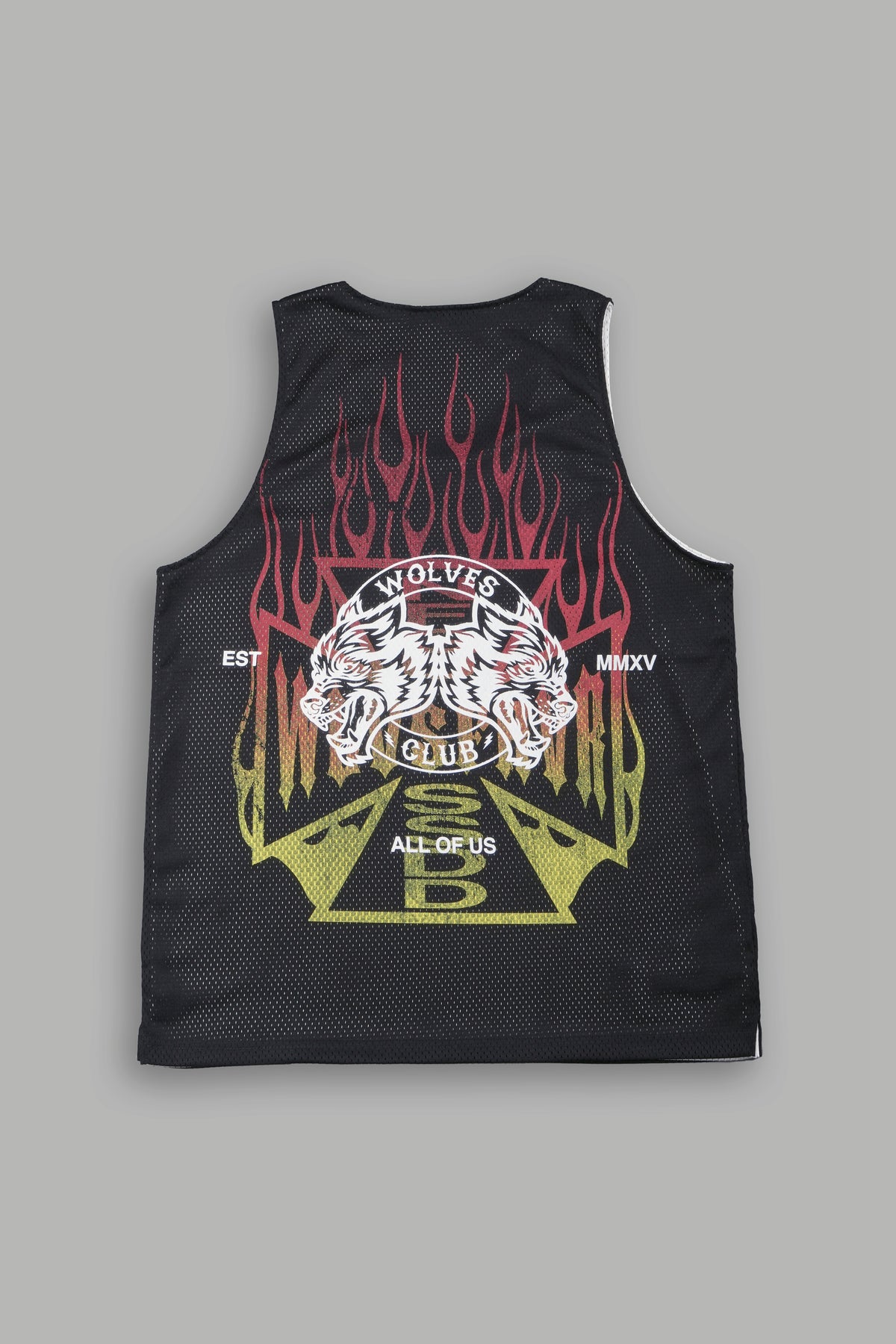Infernal Club Reversible Bball Jersey In Black/Cream