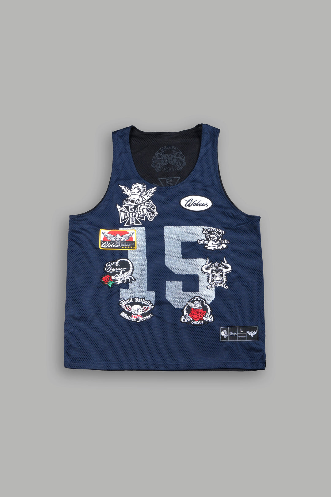 Pack Leader Reversible Bball Jersey In Black/Navy