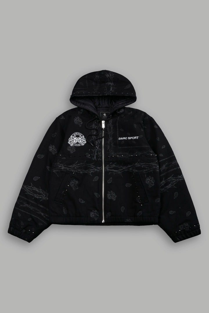 Darc Sport Wolves Club Calaway Jacket in Black Thorn Paisley