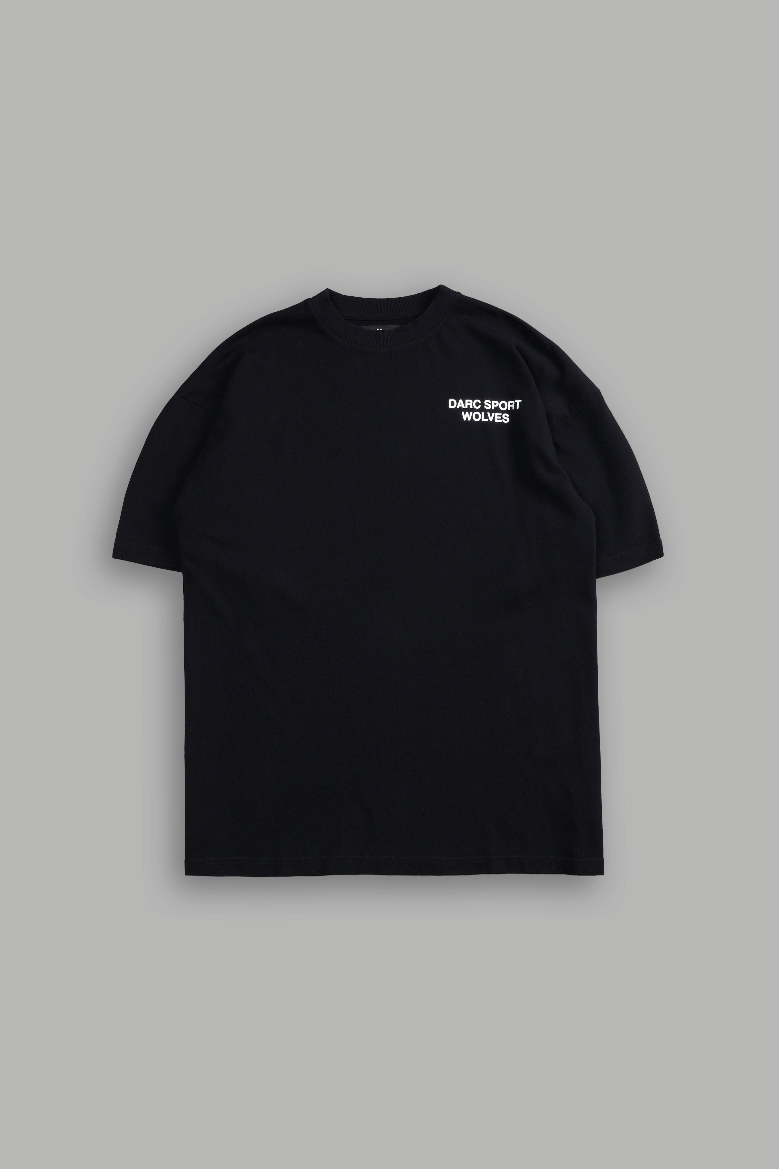 Darc Sport Wolves "Premium" Oversized Tee in Black/Black