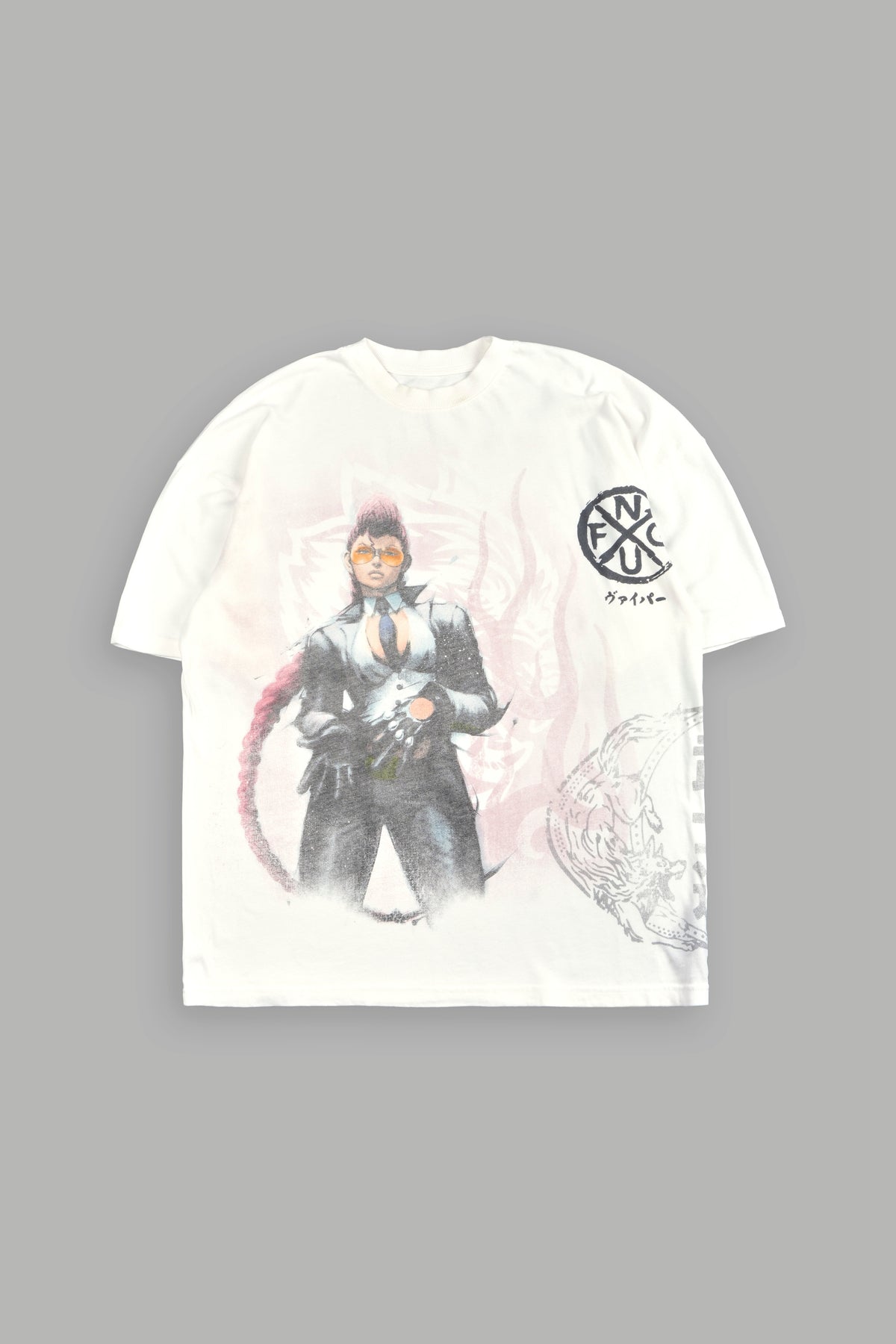 Street Fighter "Side-By-Side" Tee Box Set in Cream