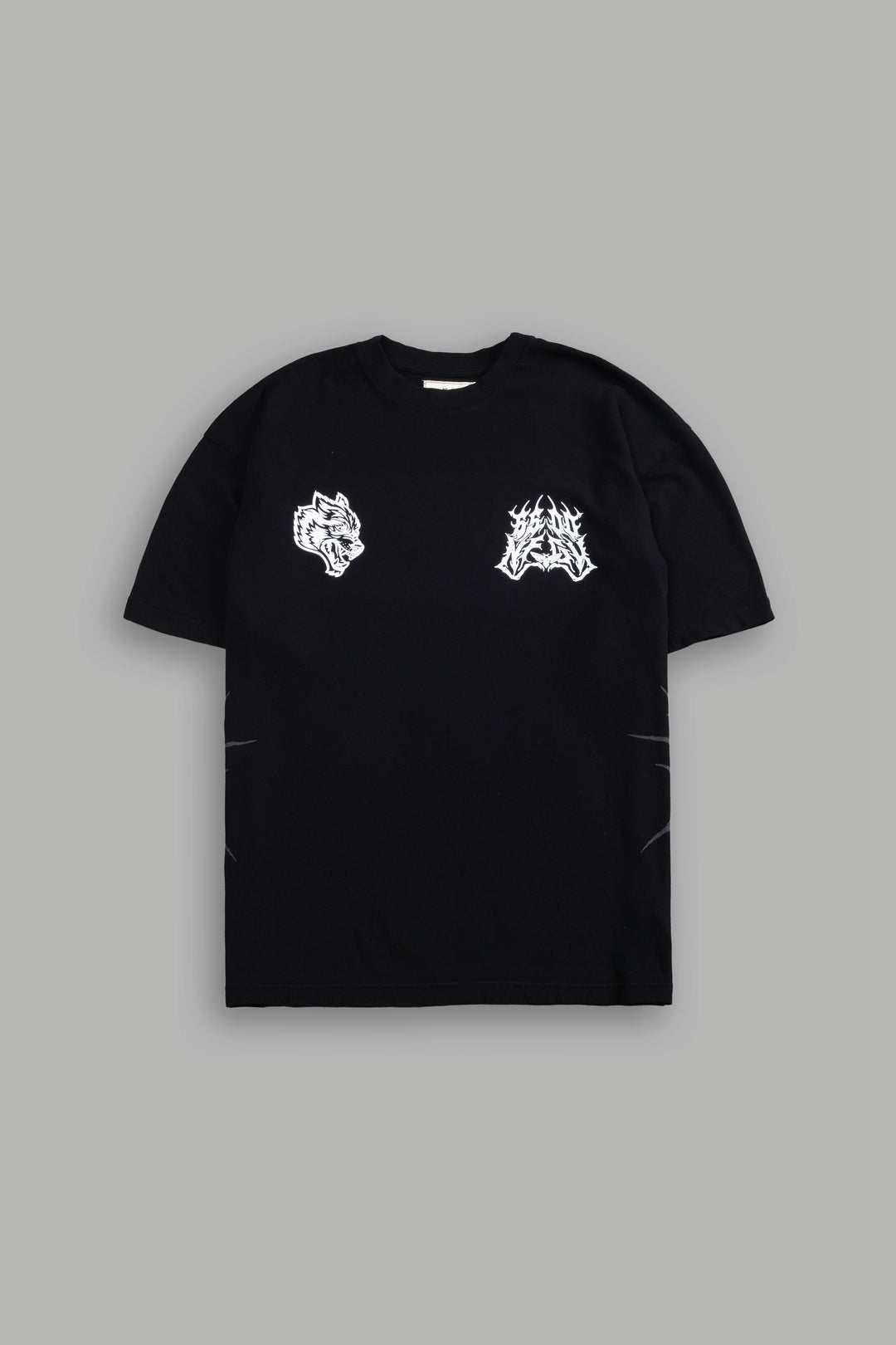 Darc Flight "Side By Side" Series Premium Oversized Tee in Black