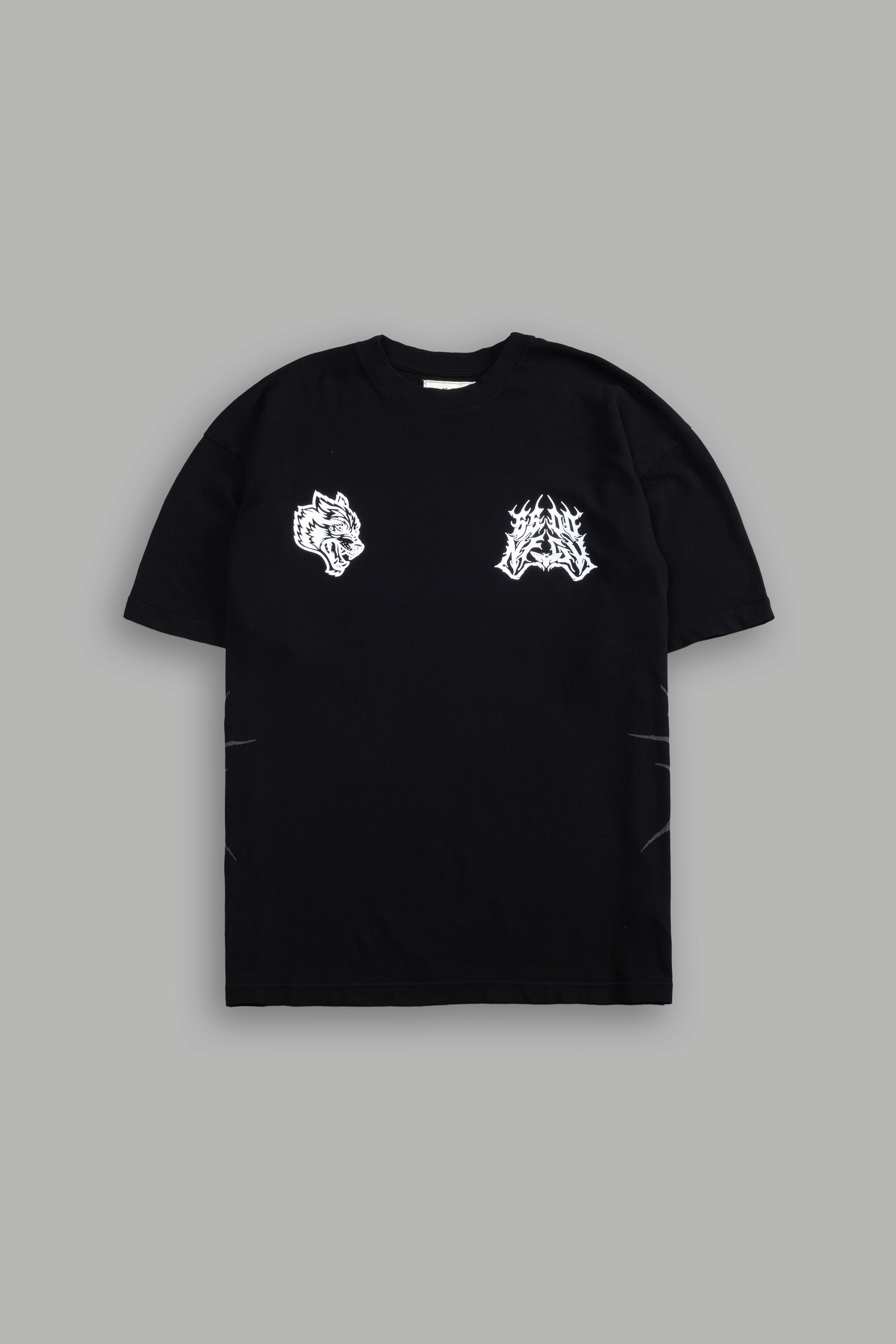 Darc Flight "Side By Side" Series Premium Oversized Tee in Black