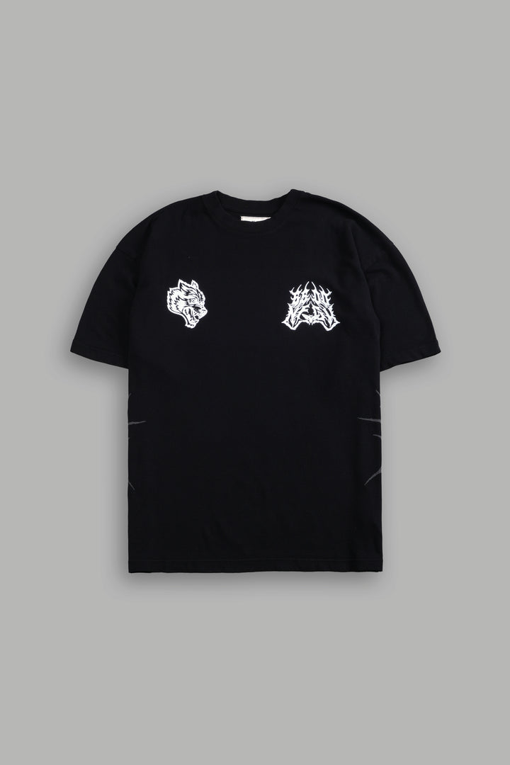 Darc Flight "Side By Side" Series Premium Oversized Tee in Black