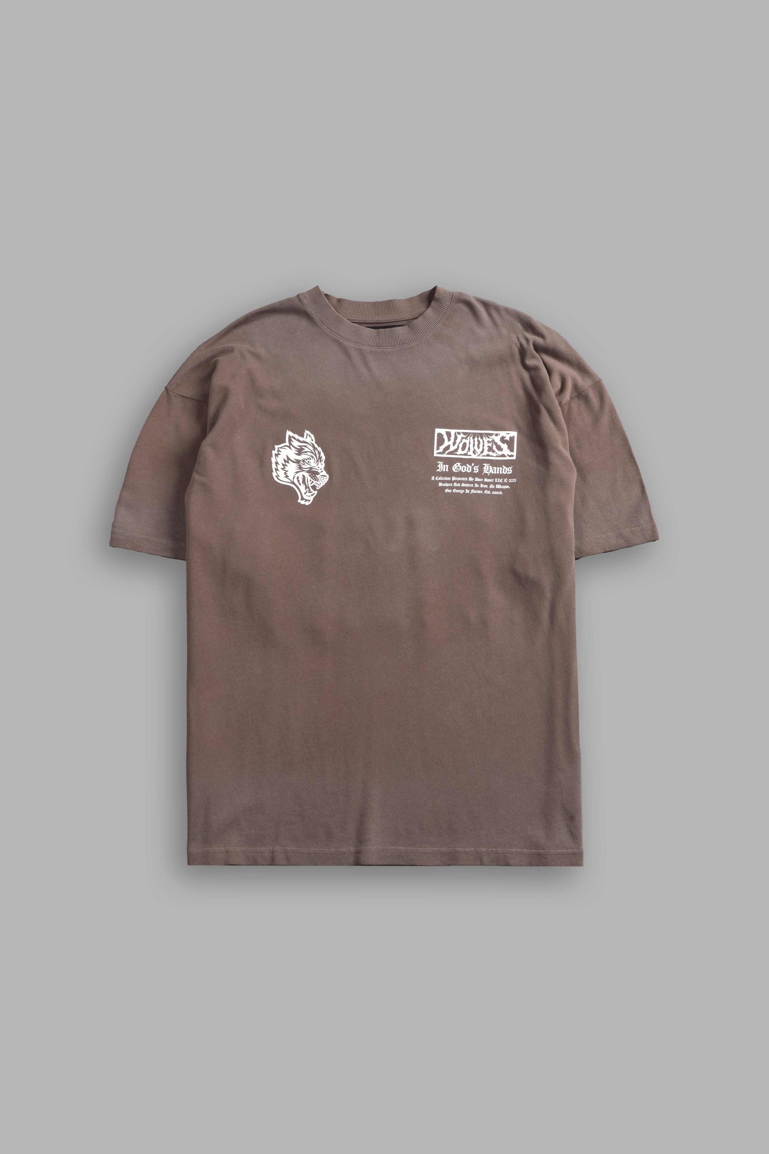 Midnight Horseman "Premium" Oversized Tee in Mojave Brown Drift Wash