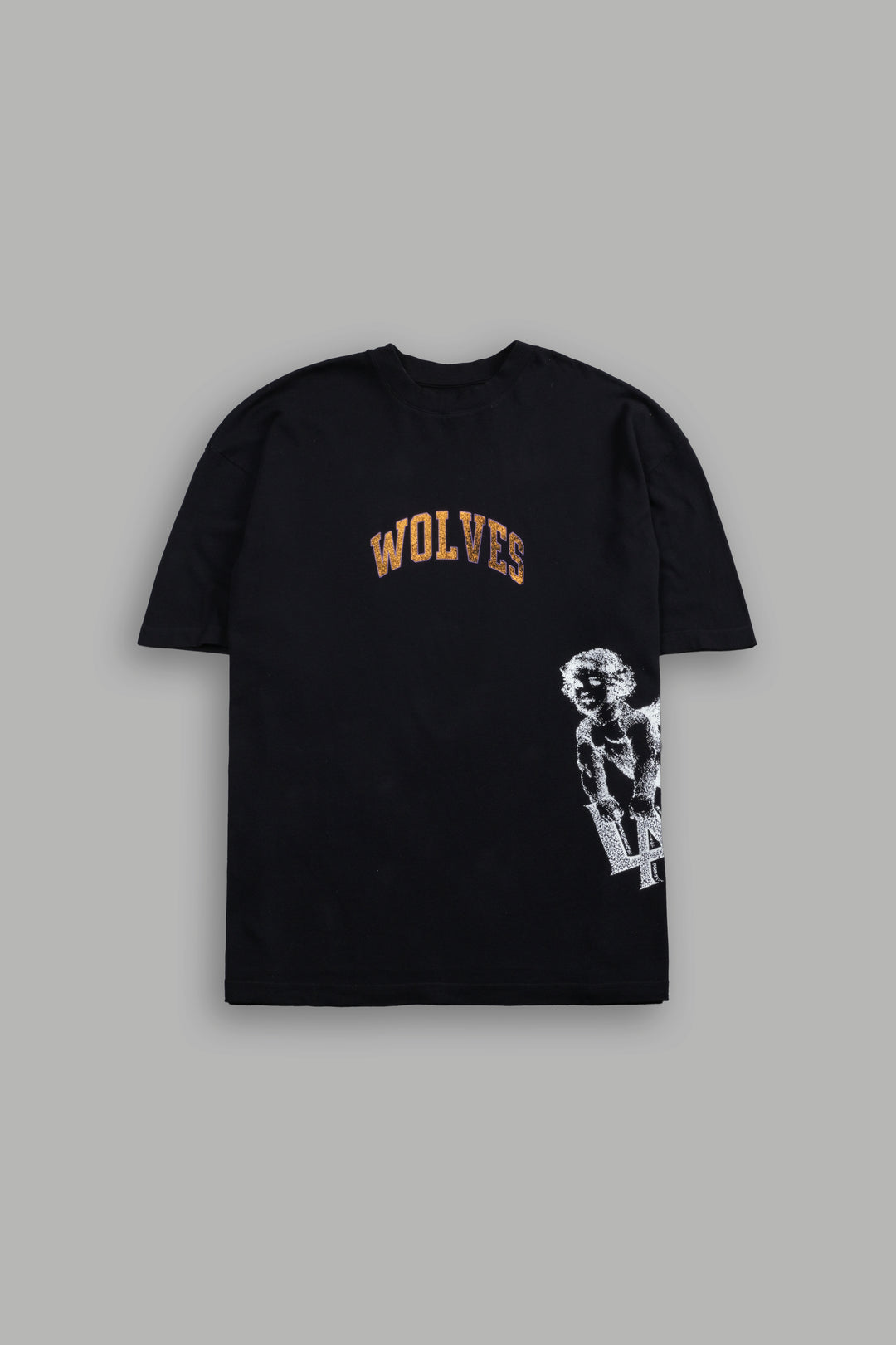 La Has Your Back Premium Oversized Tee in Black