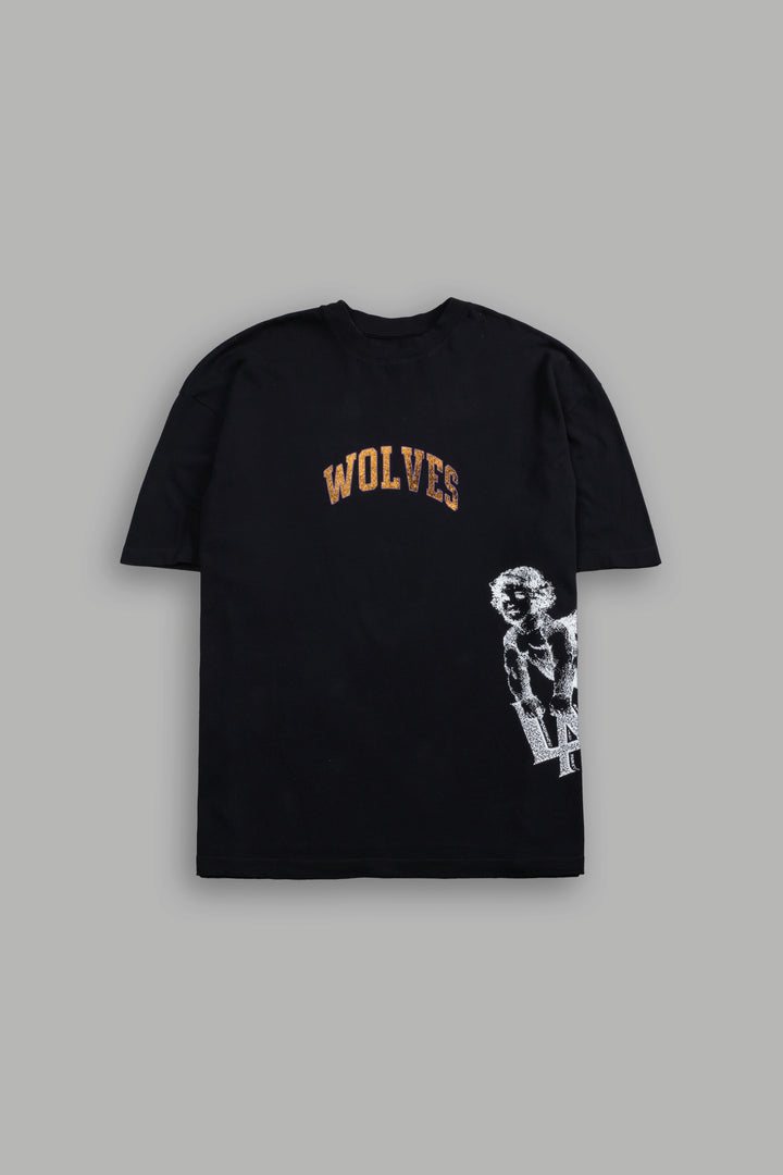 La Has Your Back Premium Oversized Tee in Black