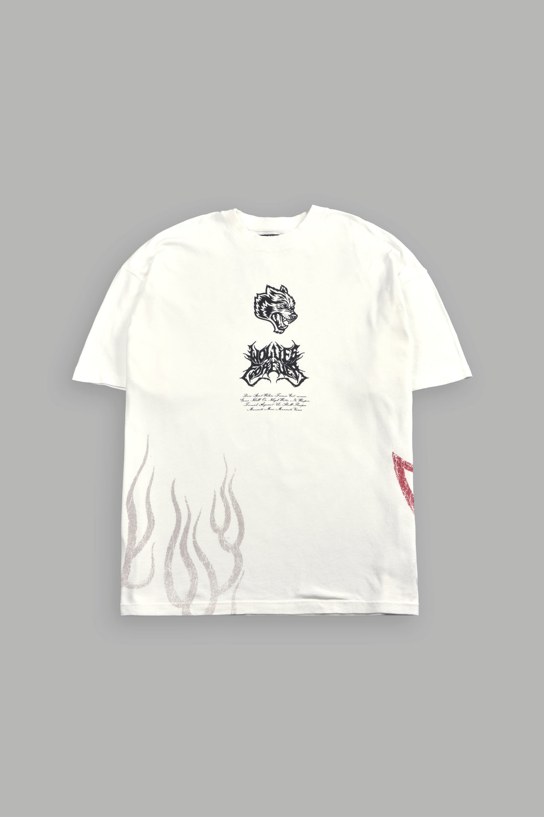 Deidara Premium Oversized Tee in Cream