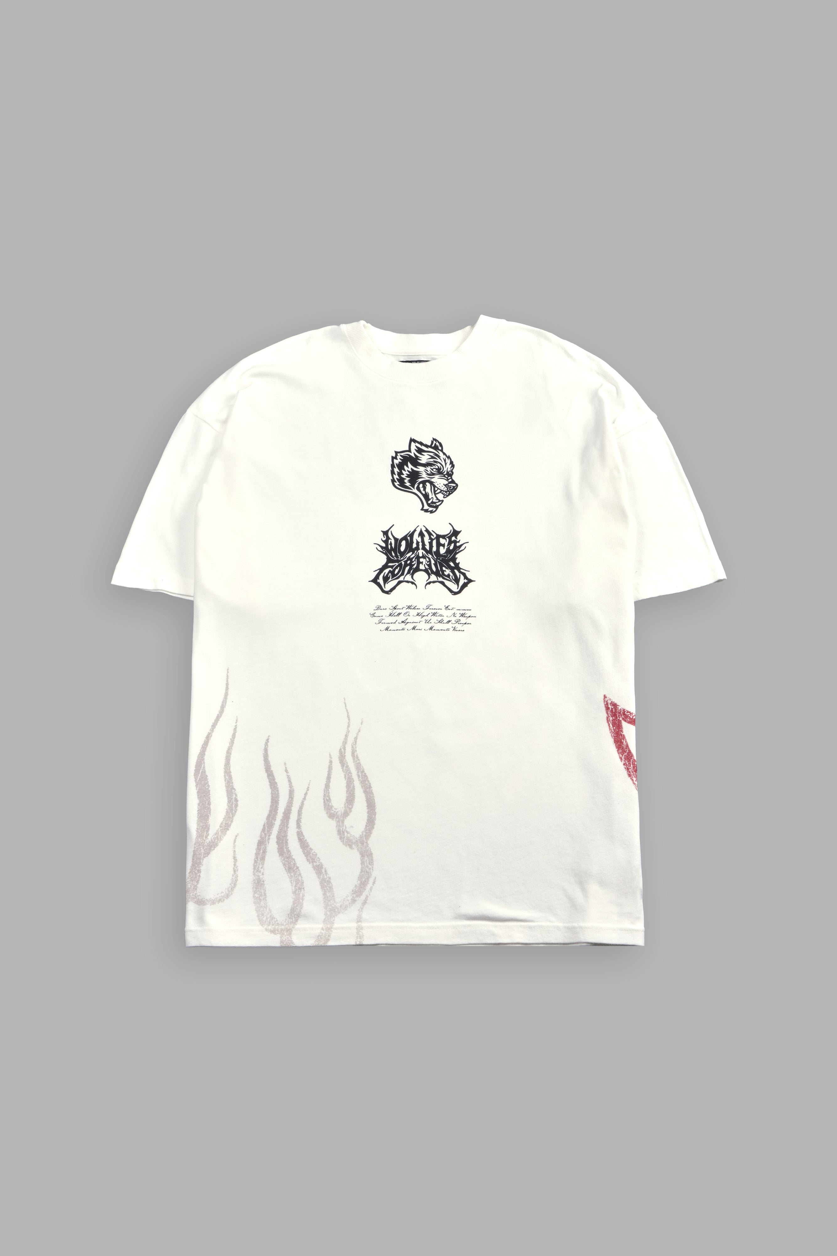 Deidara Premium Oversized Tee in Cream