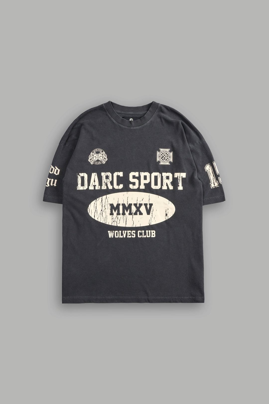 Gridiron "Premium" Oversized Tee in Wolf Gray