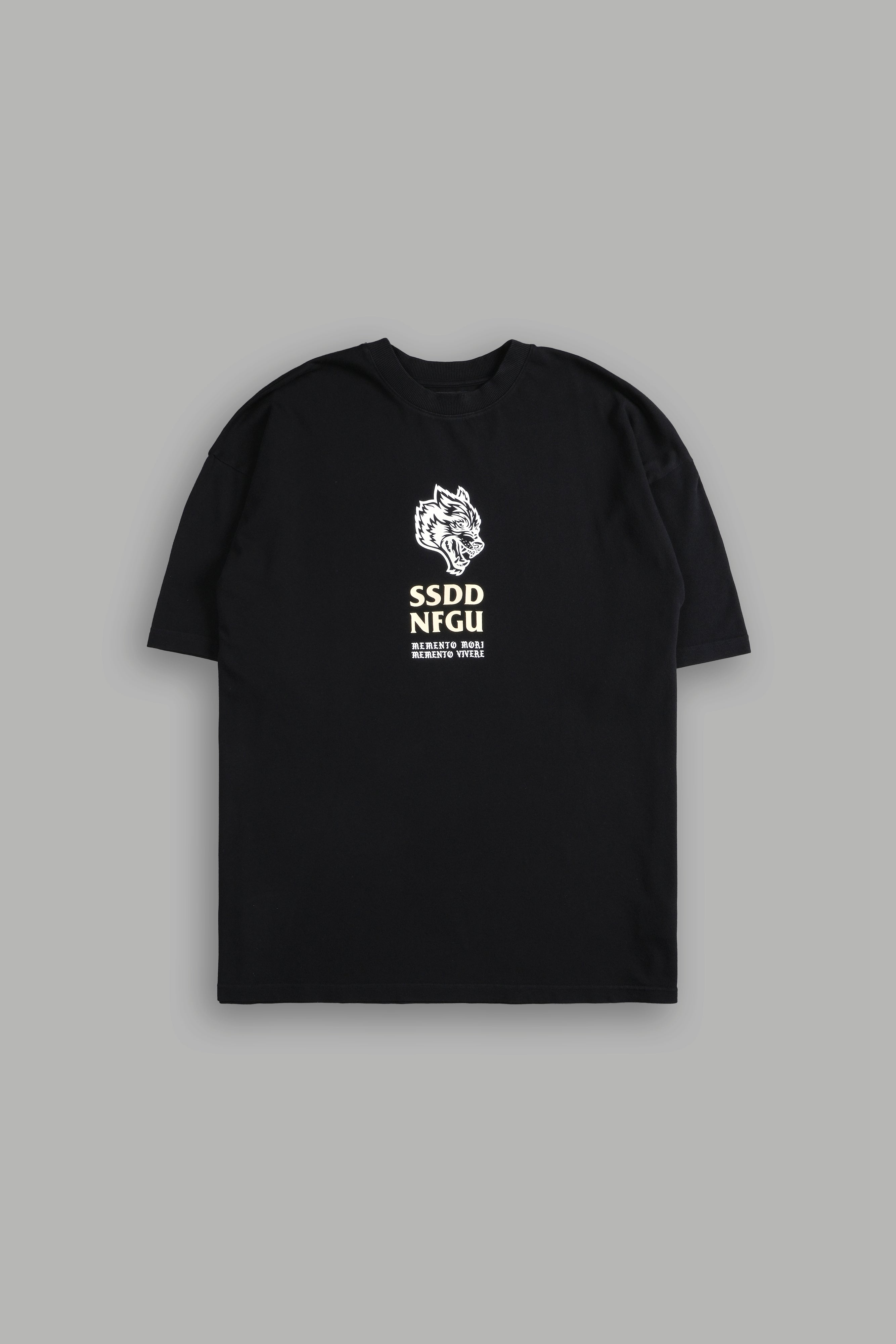 Don't Look Back "Premium" Oversized Tee in Black