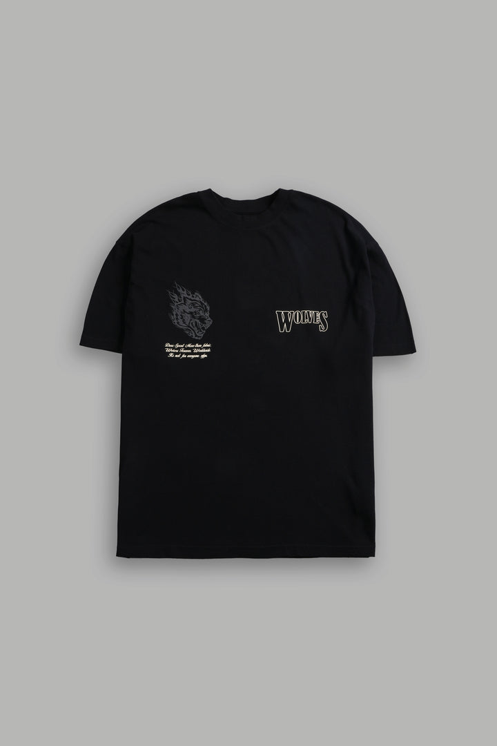 Western V2 "Premium" Oversized Tee in Black