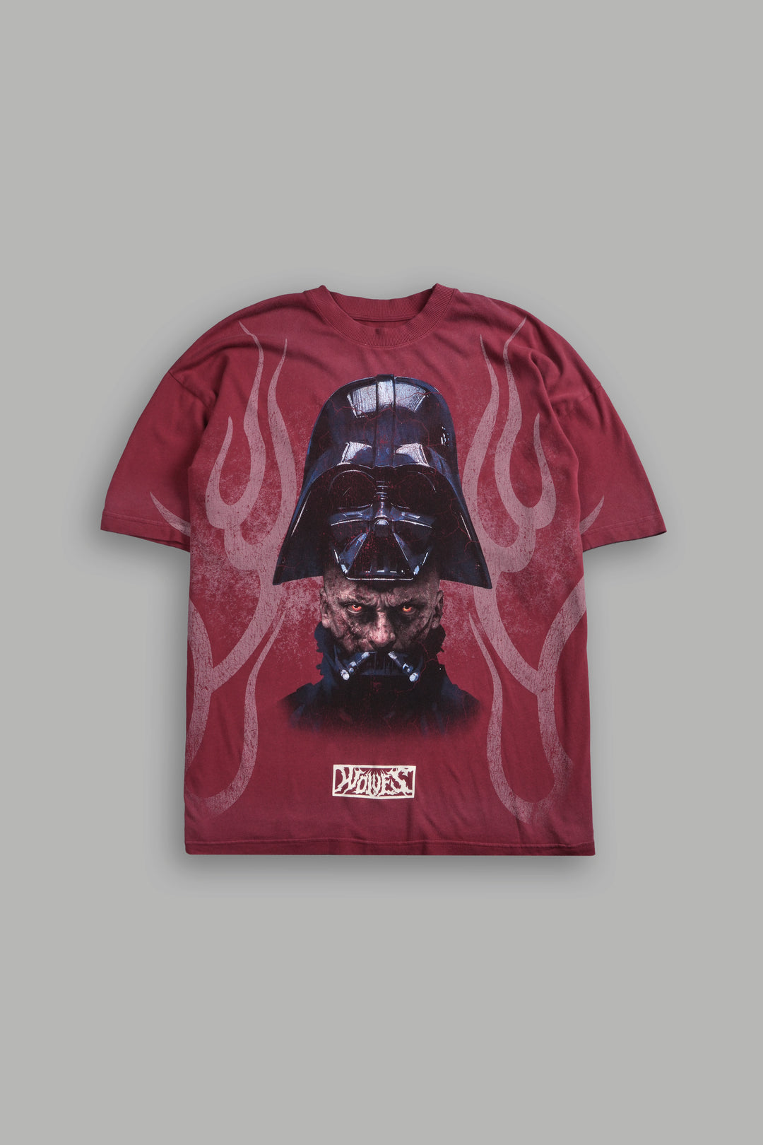 Ashes of the Dark V2 "Premium" Oversized Tee in Cherry Red Drift Wash