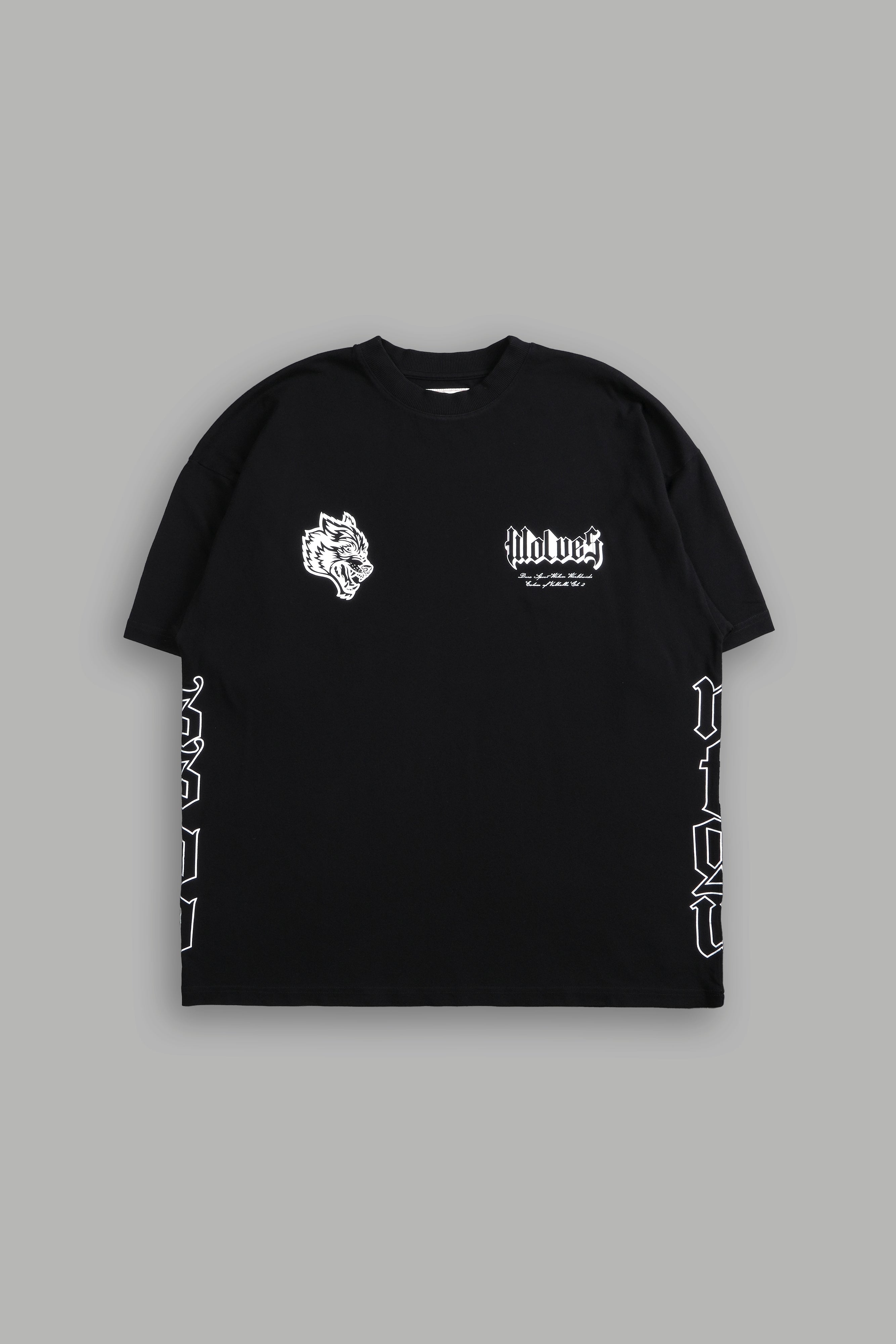 Darc Pegasus "Side By Side" Oversized Tee in Black