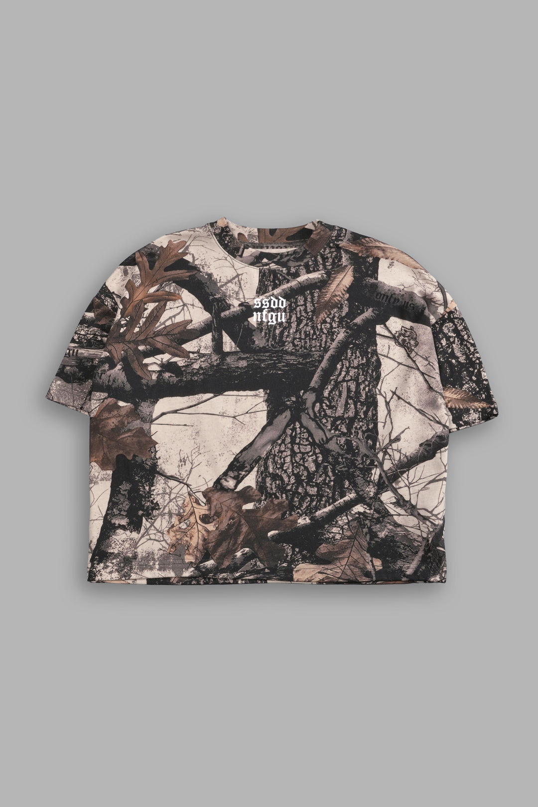 SSDDNFGU For Life Ultrawide "Premium" (Cropped) Tee in Clay Woodland Camo