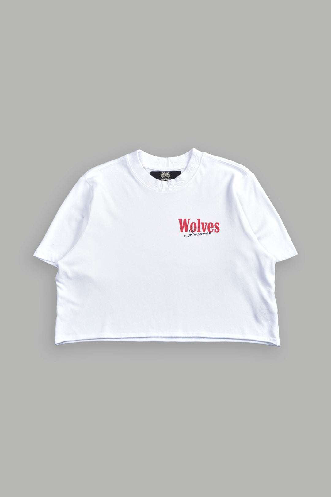 She Wlvs "Premium" (Cropped) Tee in White