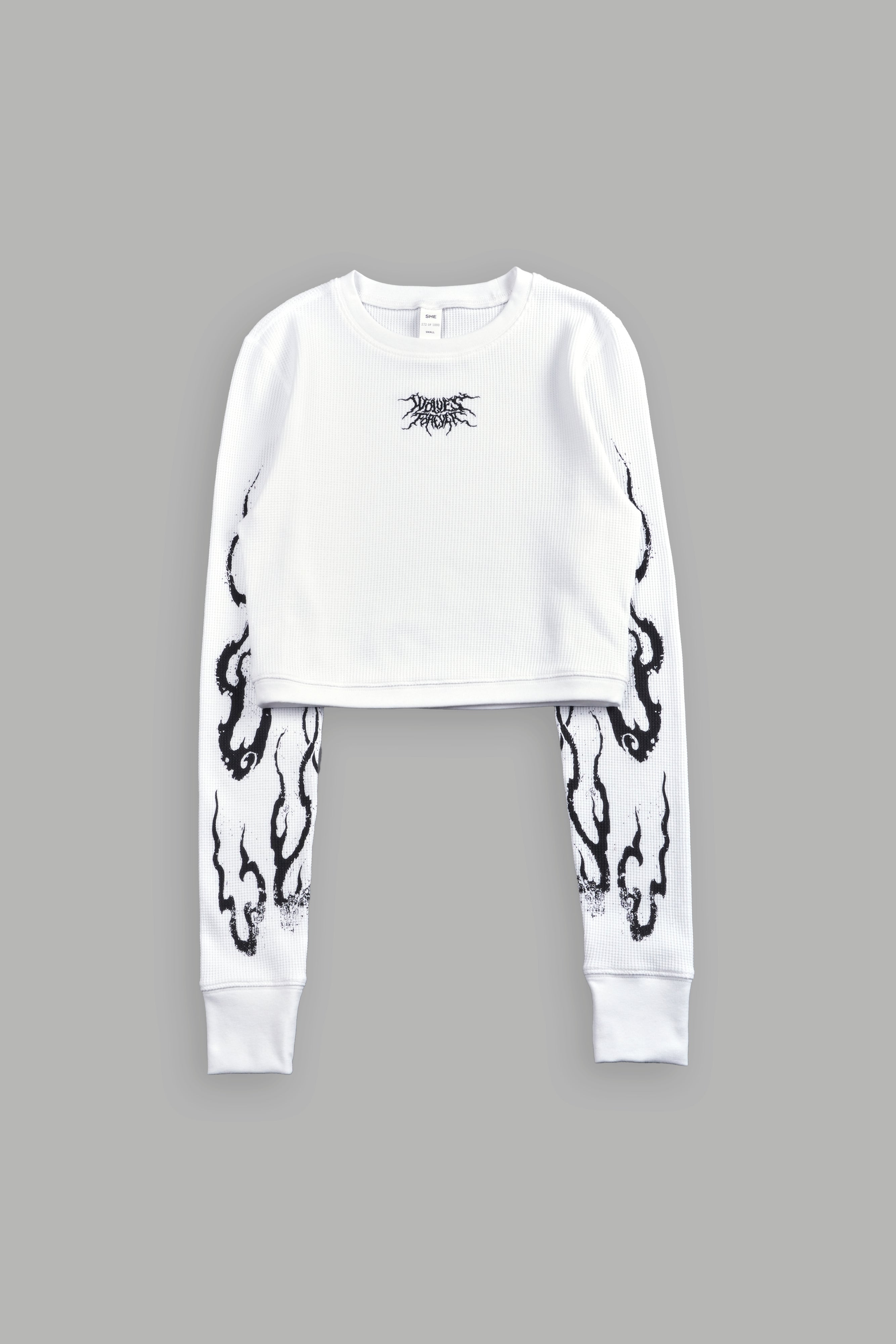 Darc Infernal Cropped Thermal L/S in White