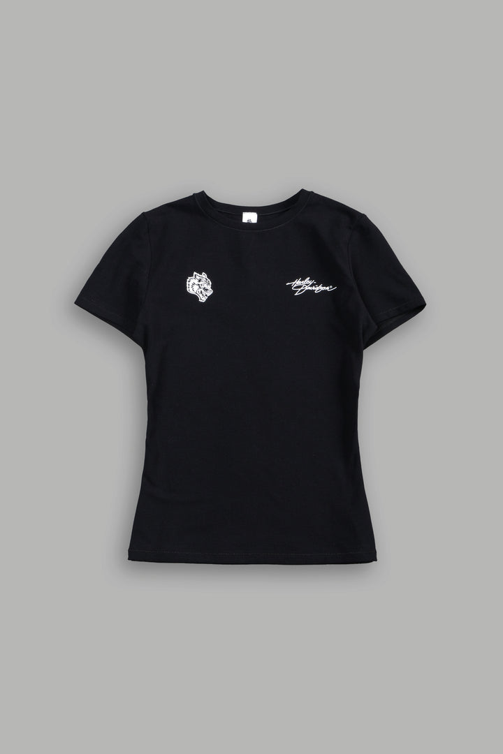 Harley Wolves Eden Ss Tee in Black