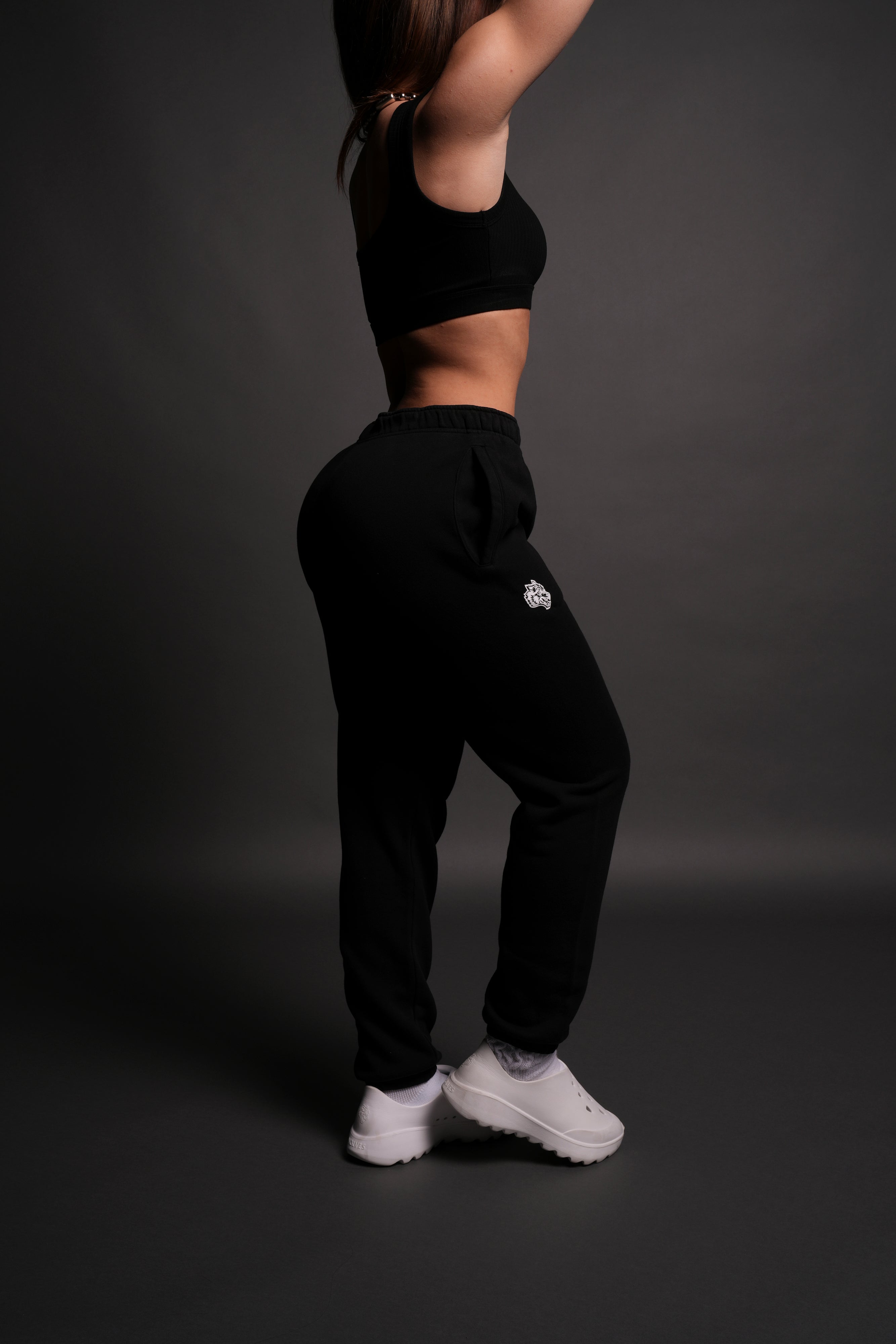 Loyal Wolf She Post Lounge Sweats in Black