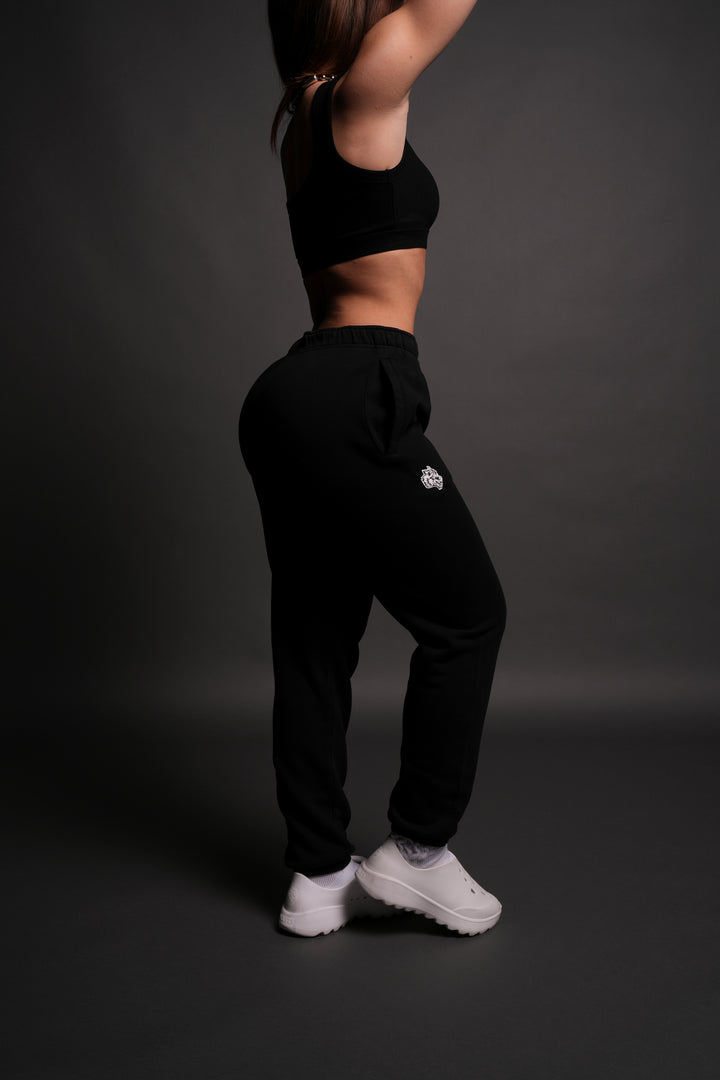 Loyal Wolf She Post Lounge Sweats in Black