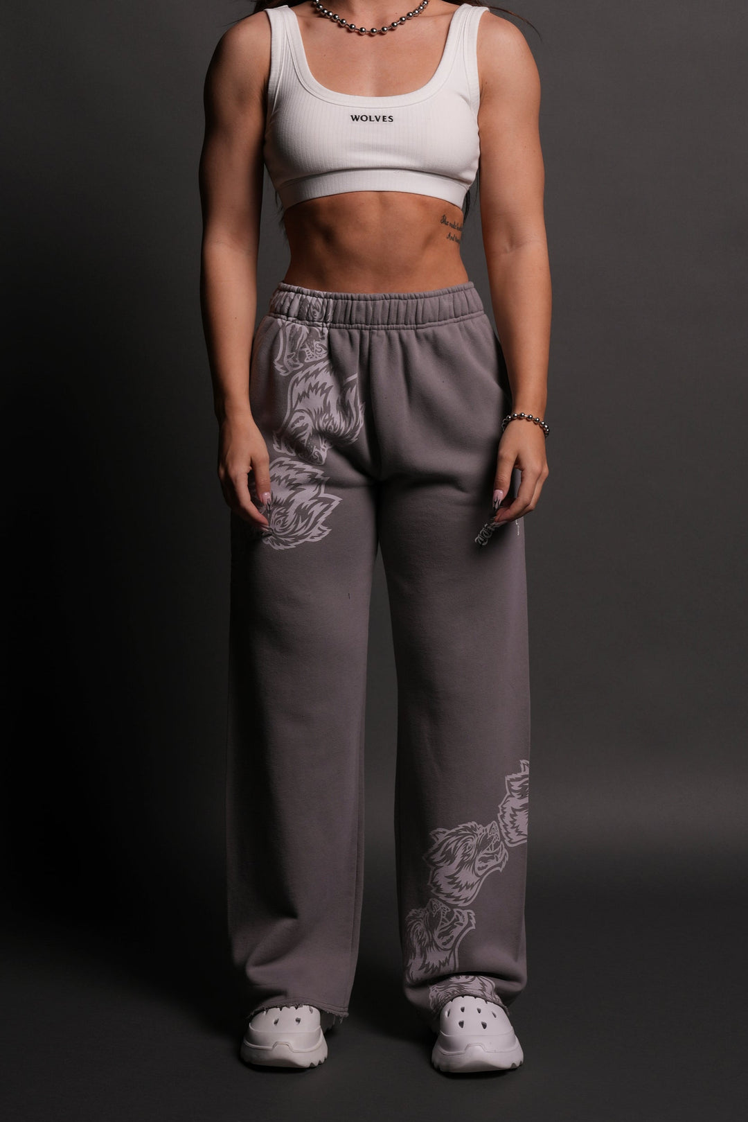 Surrounded By Family She Big Cozy Sweats in Pale Gray