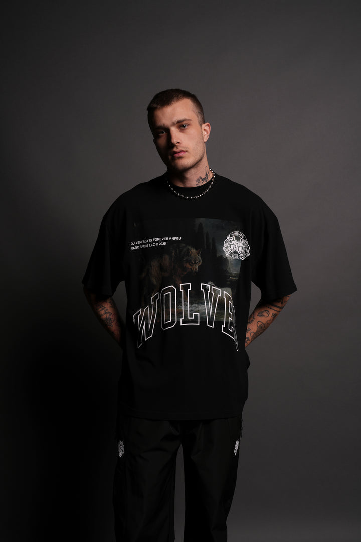 Don't Sleep "Premium" Oversized Tee in Black