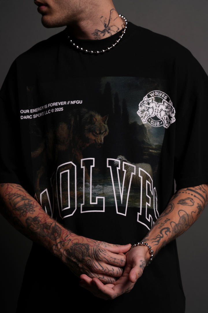 Don't Sleep "Premium" Oversized Tee in Black