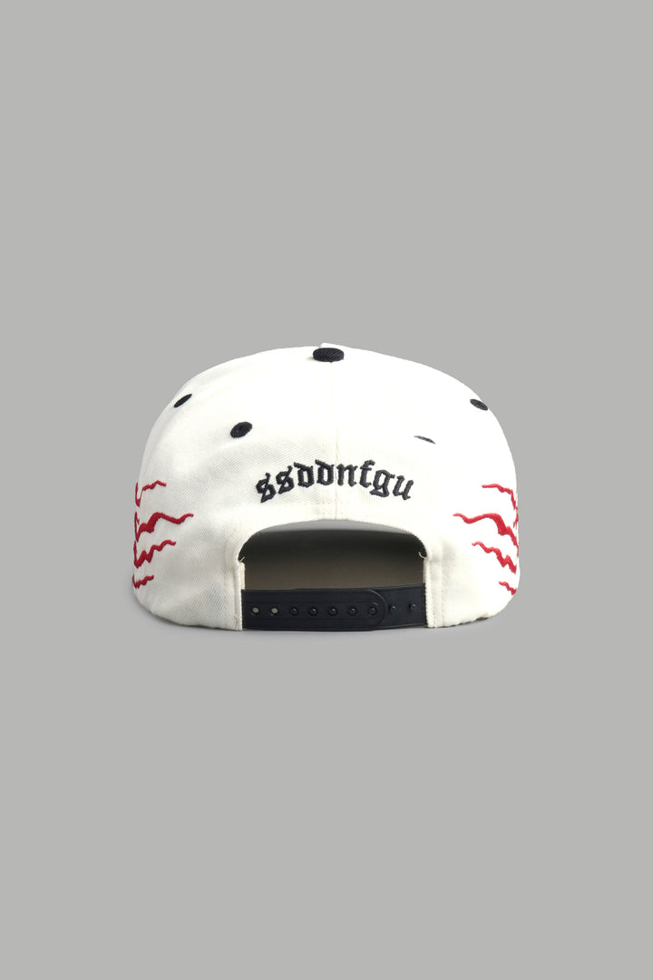 Eagle Oni Mask A Frame Snapback in Cream/Black
