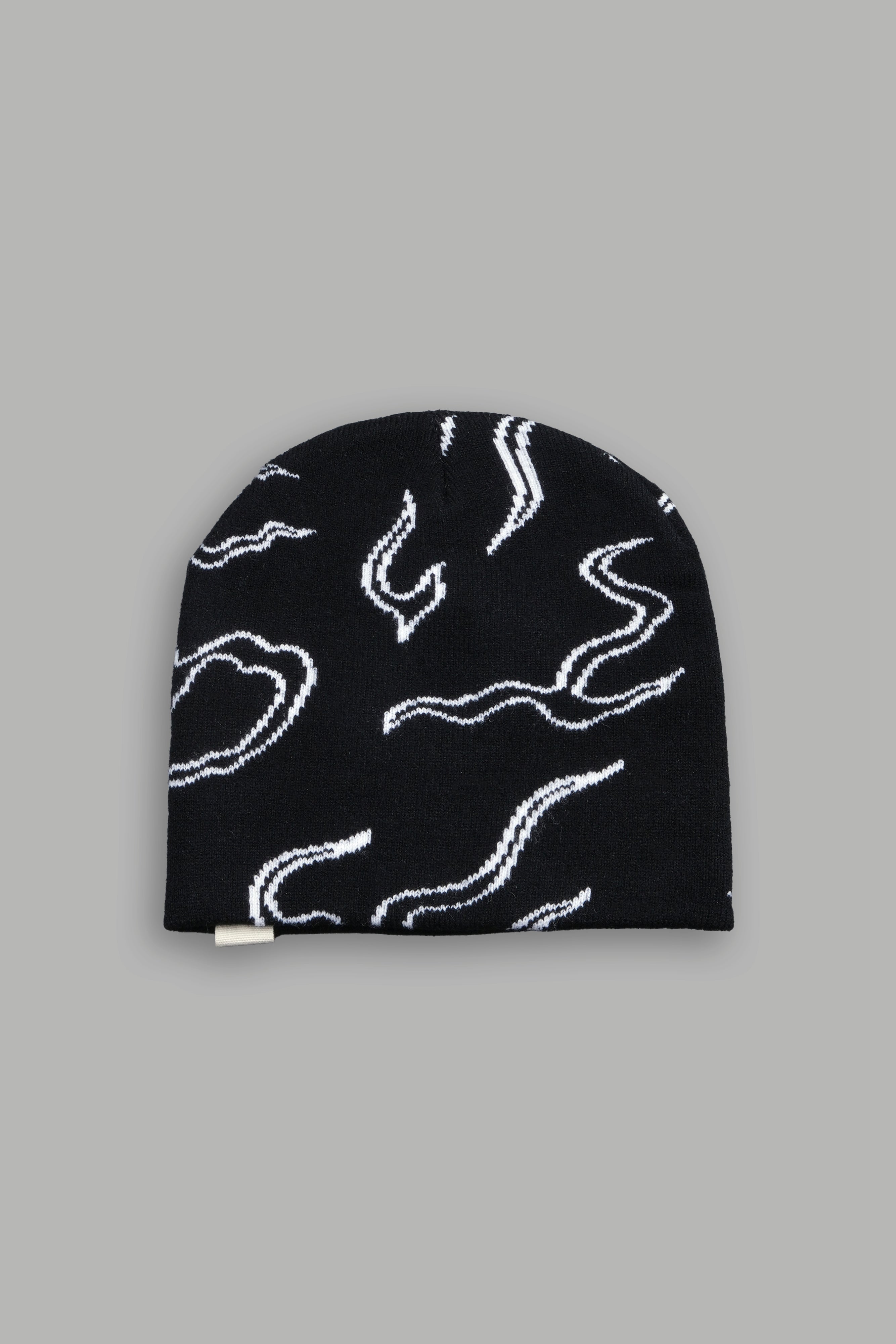 Our Fire Cap Beanie in Black/White