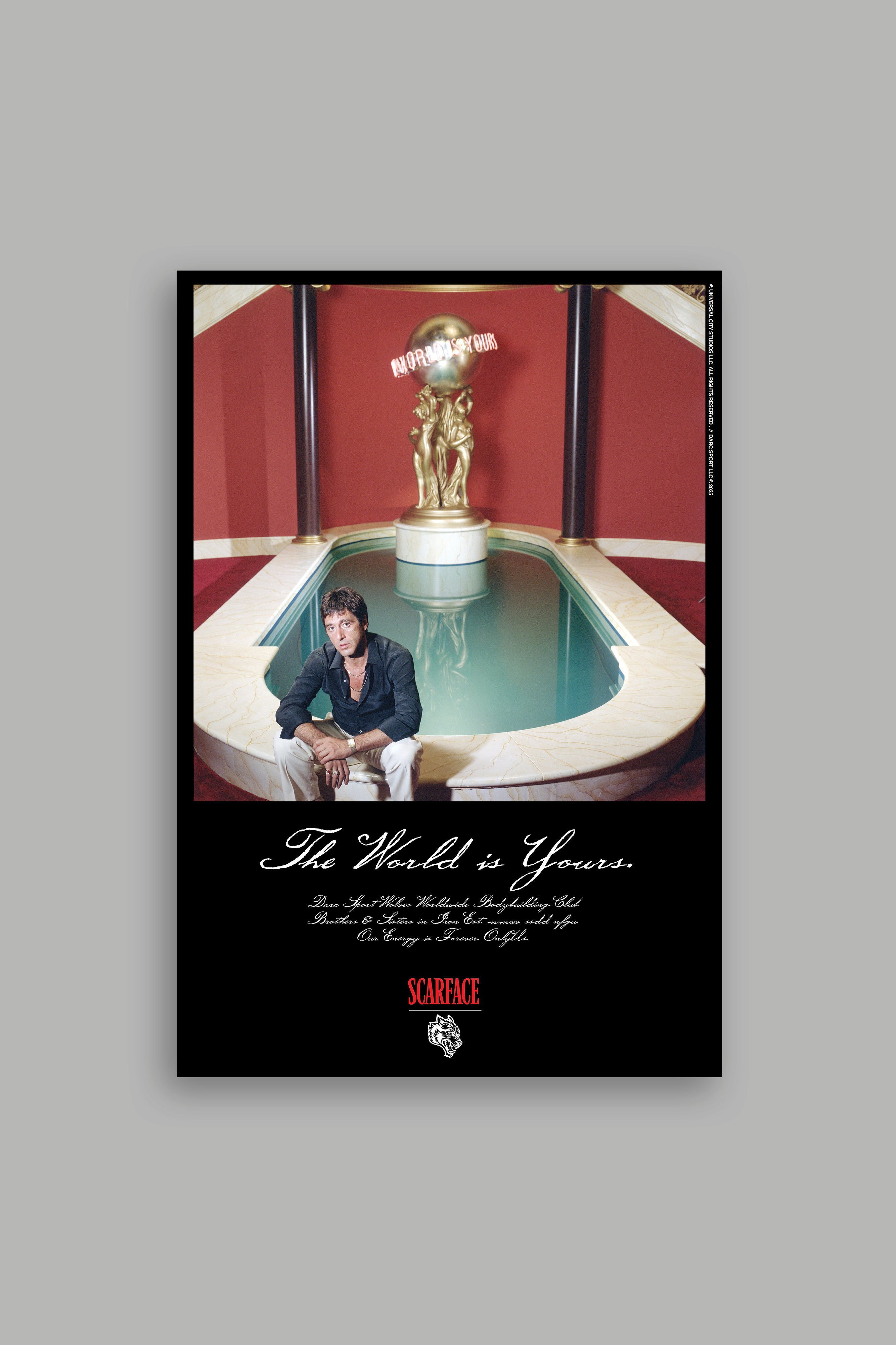 Tony Montana Poster in Black