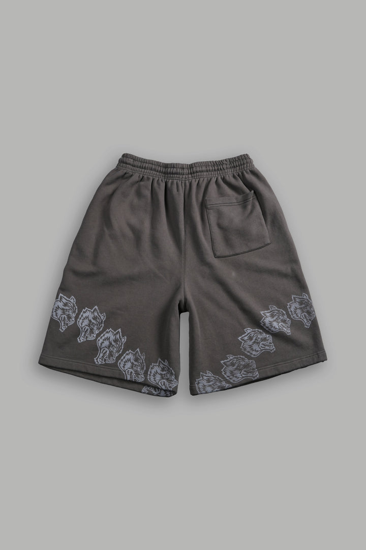Only Wolves Oversized Osiris Sweat Shorts in Wolf Gray