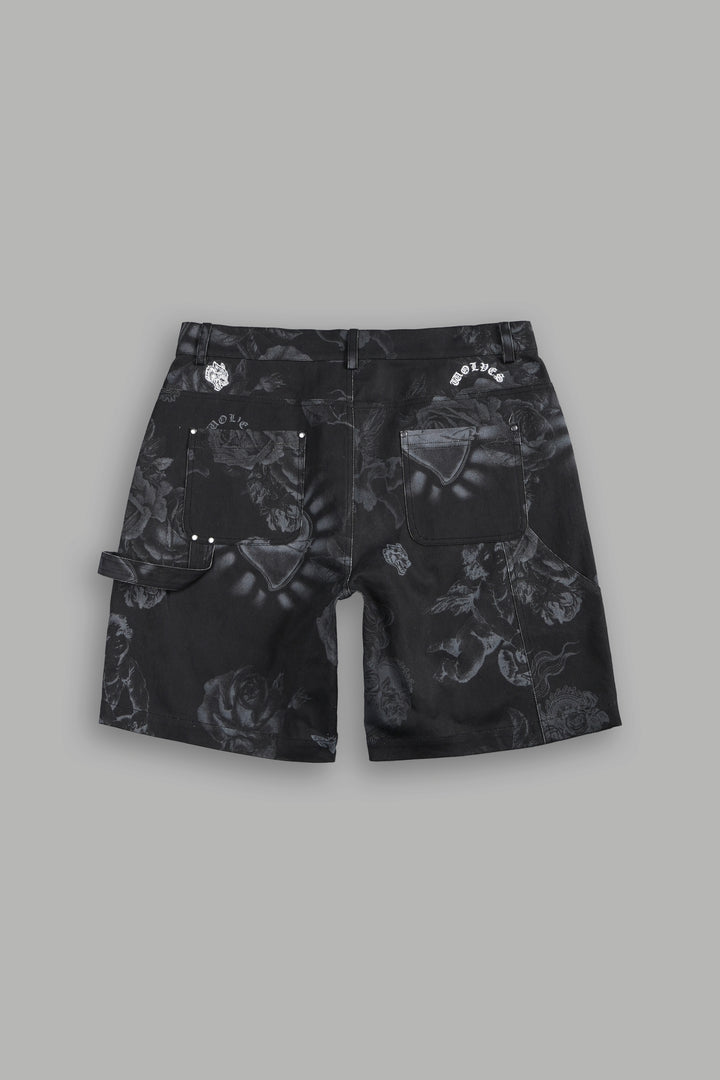 Wolf Chopper Oversized Clark Utility Shorts in Luna
