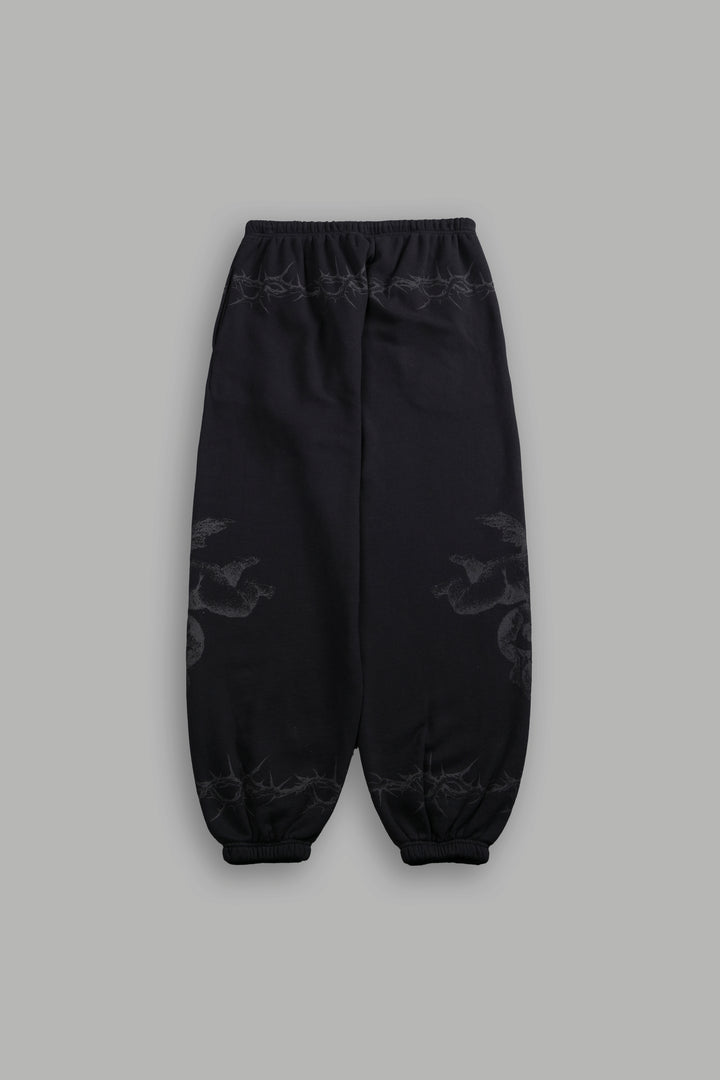 Messengers Lightweight Lounger Sweat Pants in Black