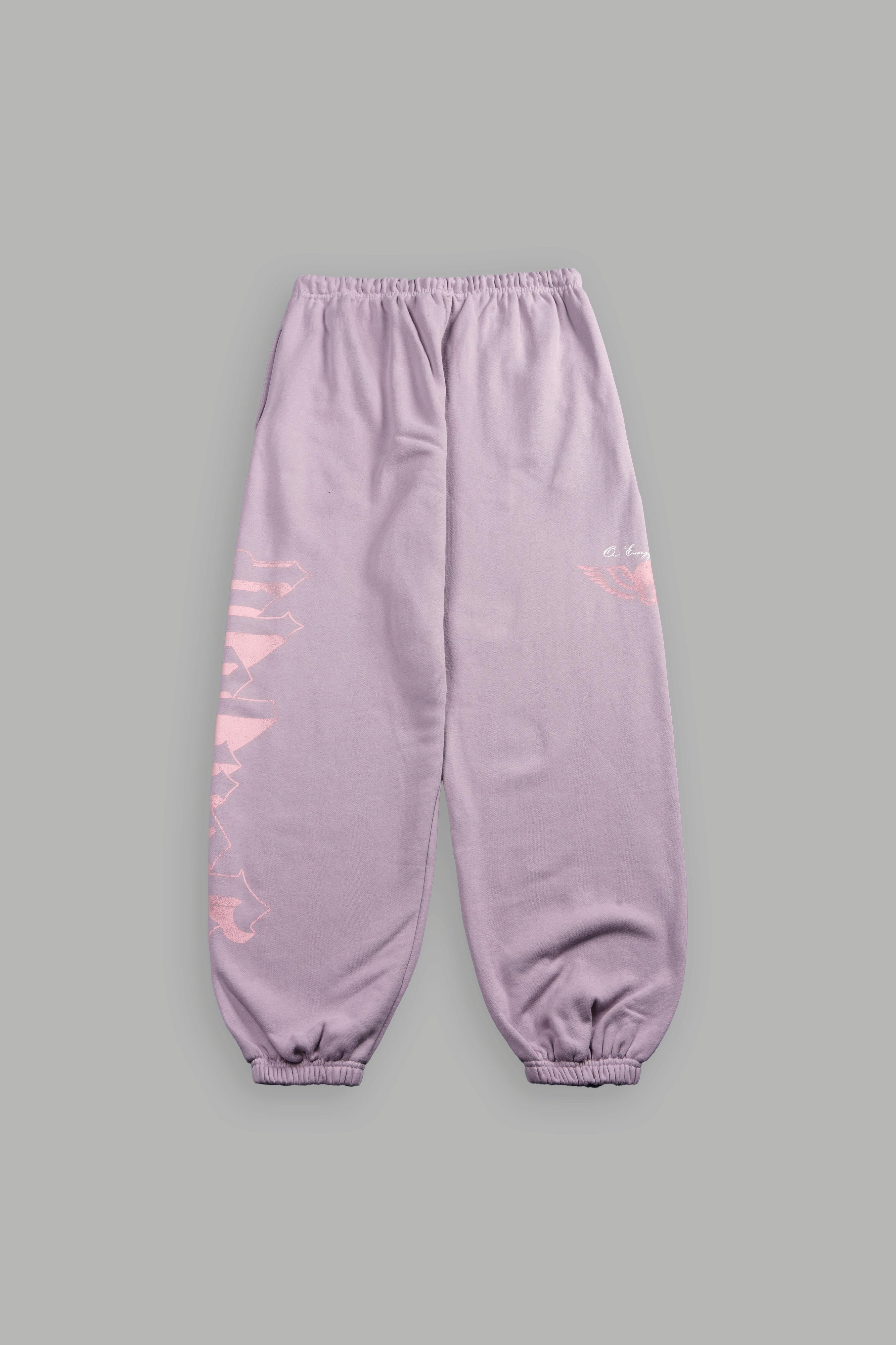 Free Will V2 Lightweight Lounger Sweat Pants in Purple Smoke