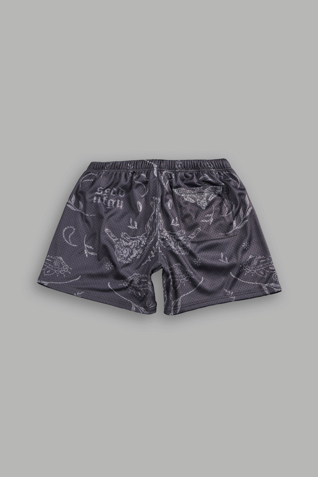 Just Look Up Mesh Shorts in Wolf Gray