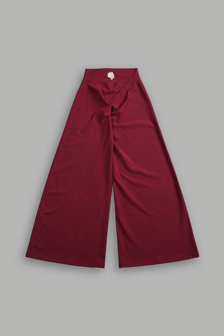 Wolf Wide Leg Energy Pants in Velvet